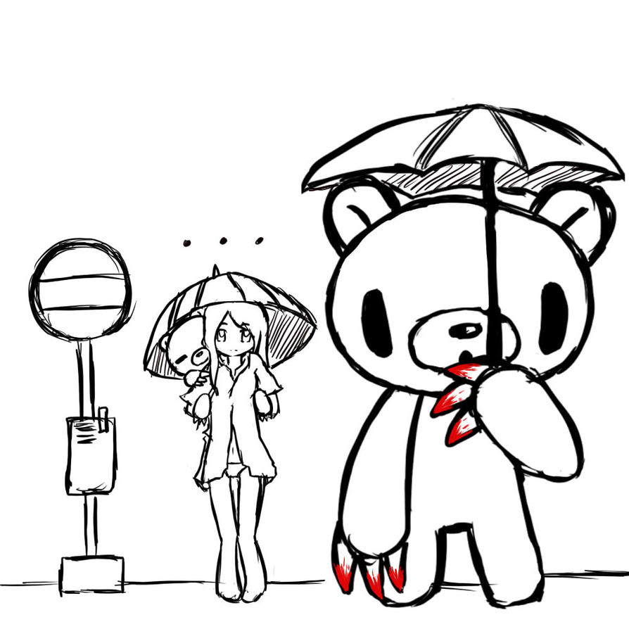 gloomy bear coloring pages