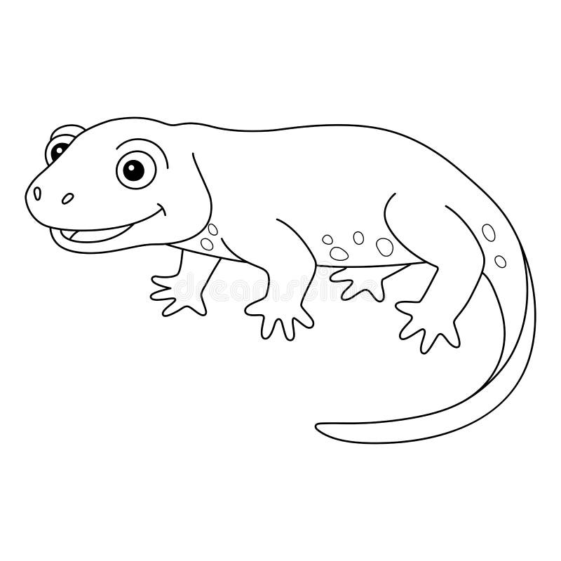 newt coloring page