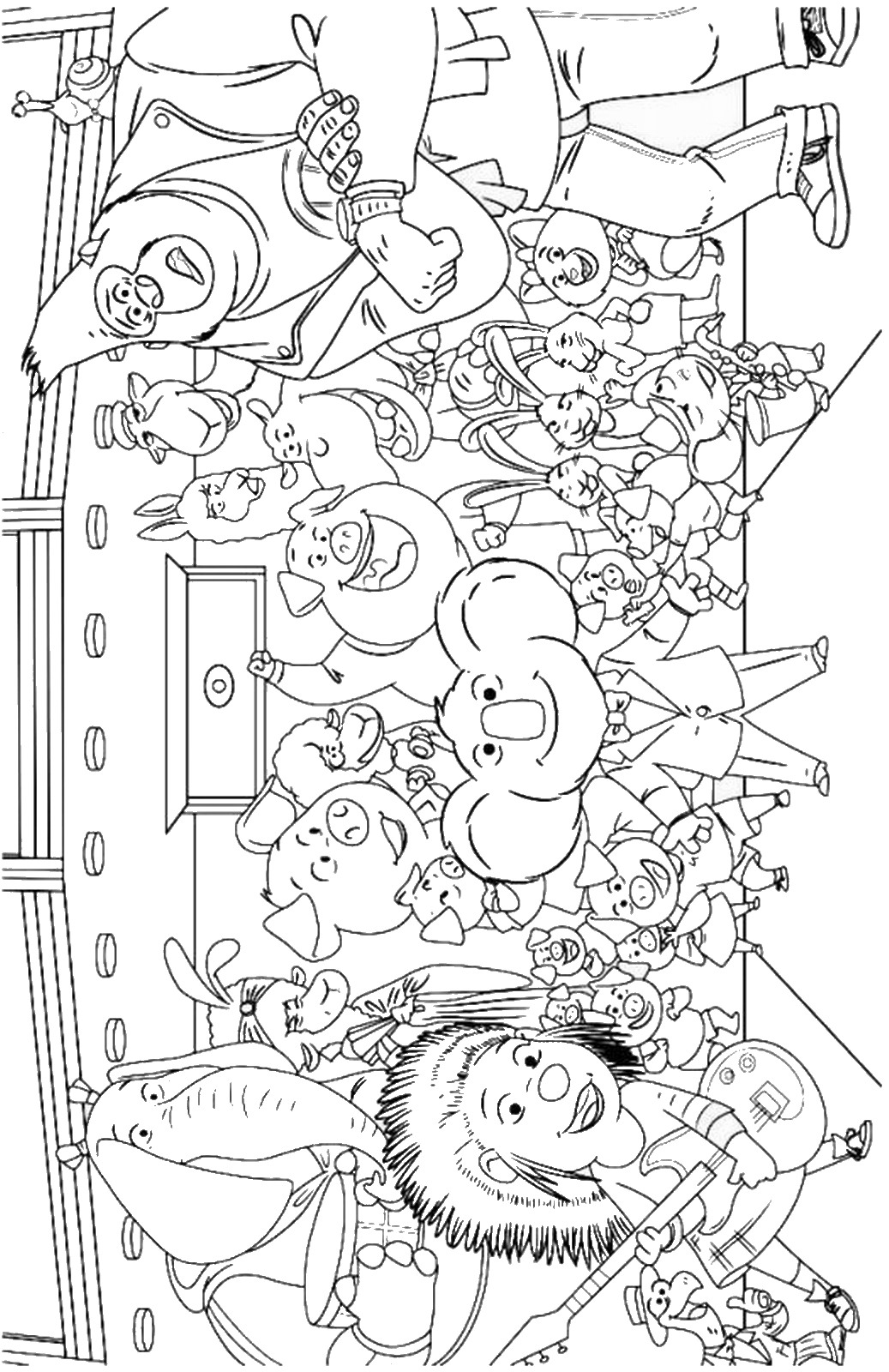 sing coloring pages