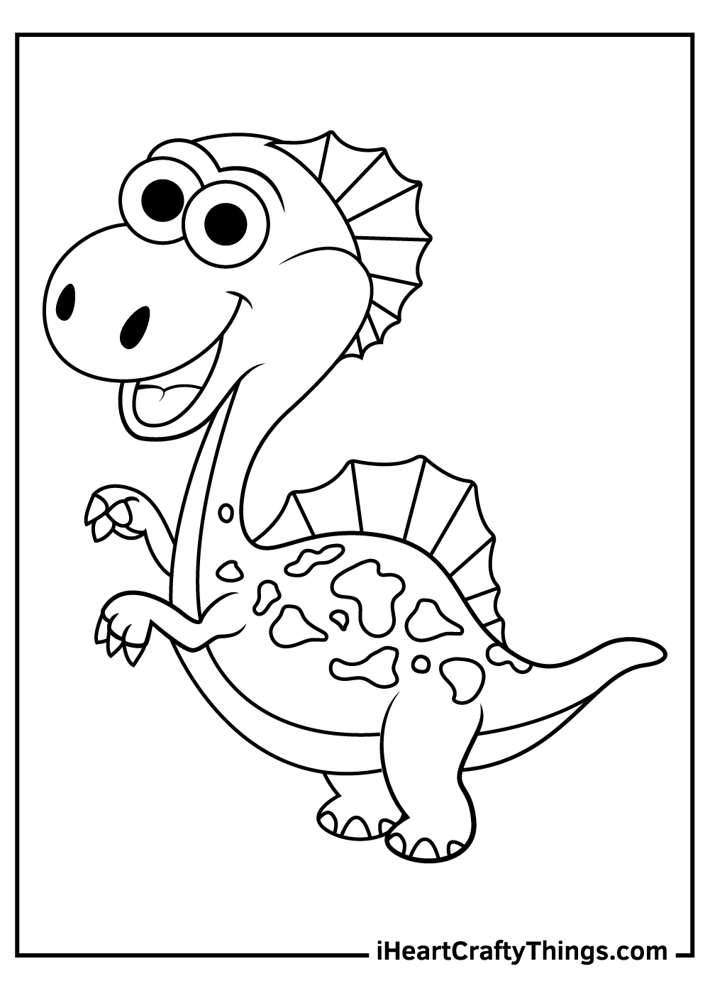 spinasaurus coloring page