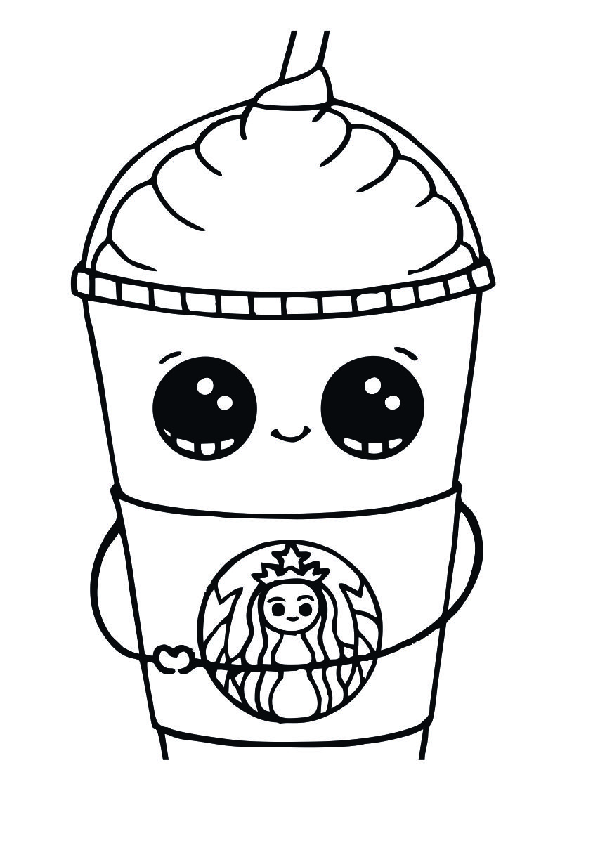 Starbucks Logo Colouring Pages Sketch Coloring Page