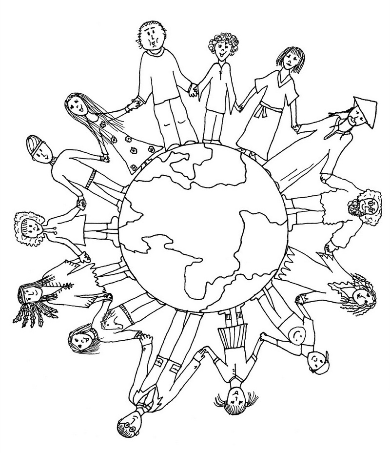 printable diversity coloring pages