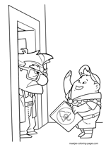 up coloring page