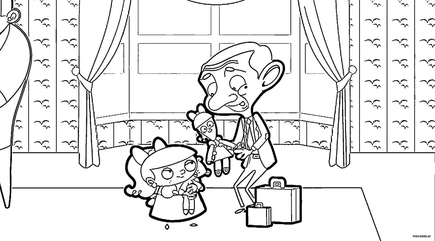 mr bean coloriage en ligne