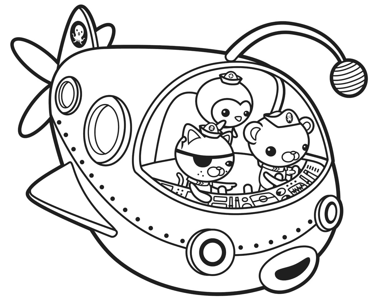 Octonauts Coloring Pages. Print free for Kids | WONDER DAY