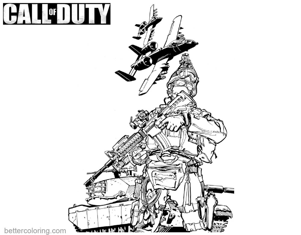 call of duty coloring pages printable