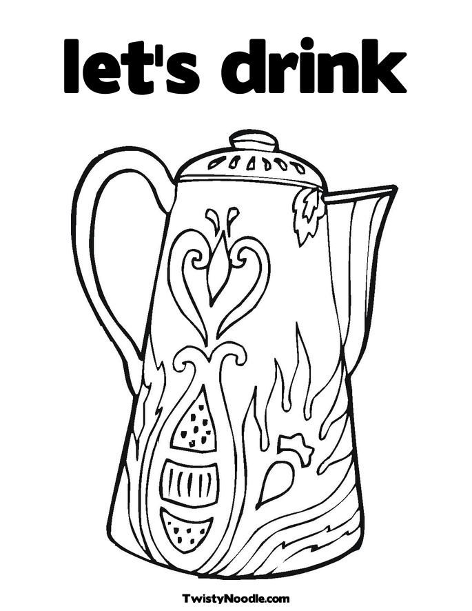 alcohol coloring pages