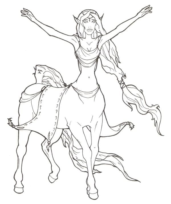 centaur coloring pages