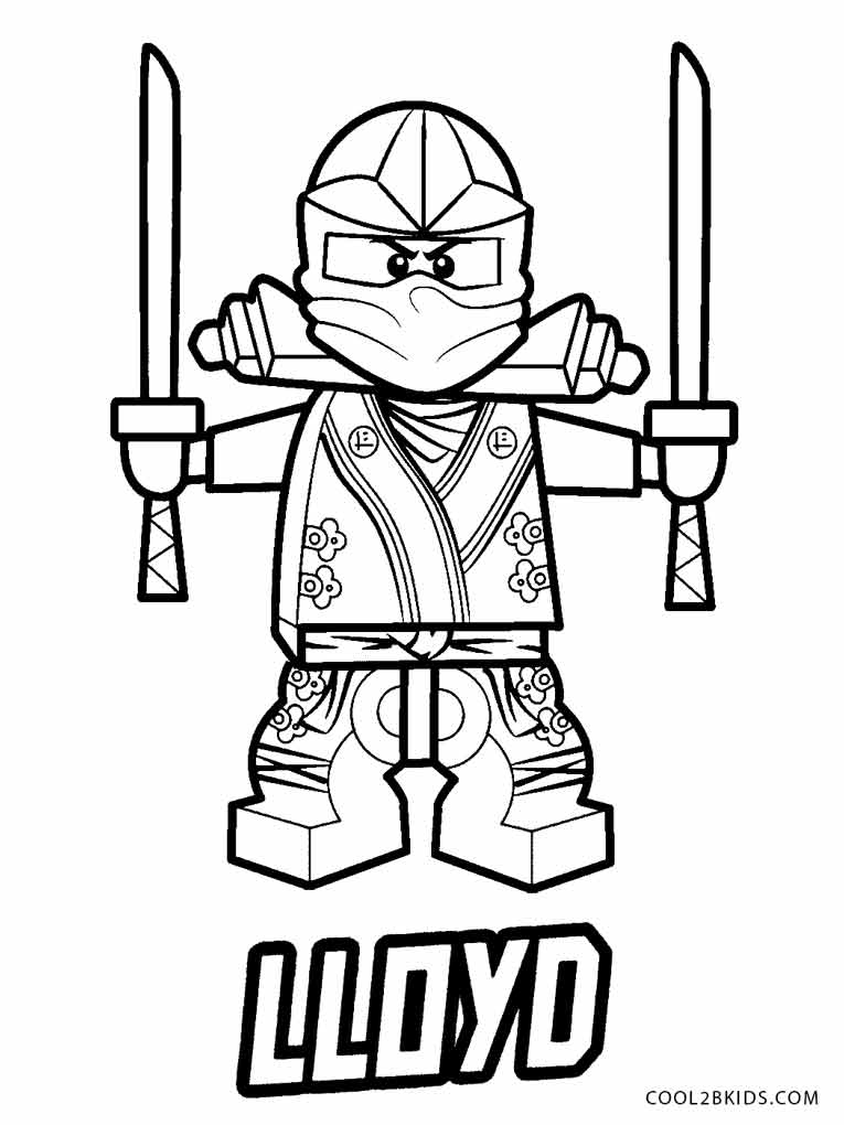 lloyd ninjago coloring pages