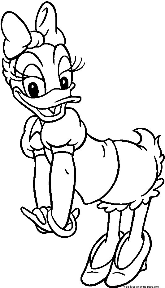 daisy duck coloring pages