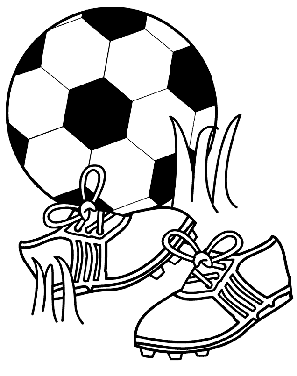 coloring page soccer