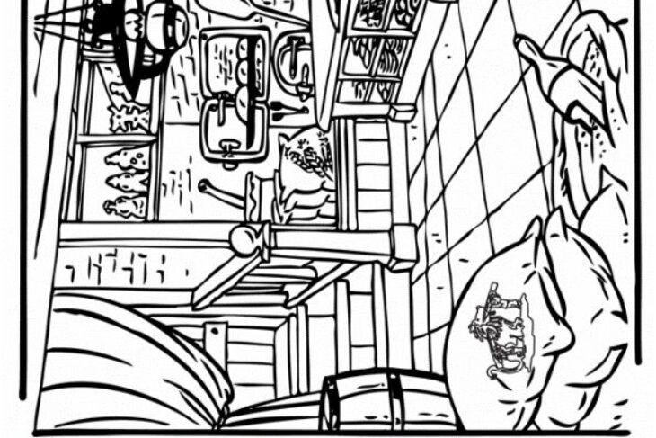 bakery coloring page