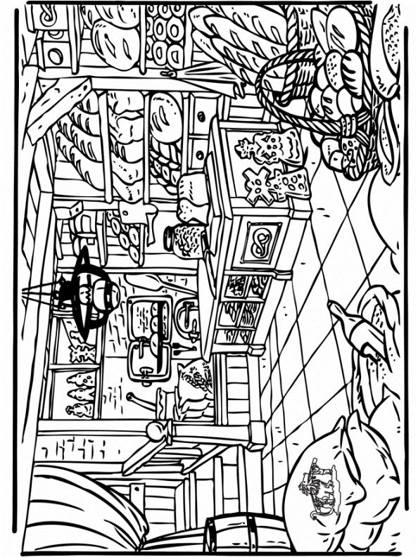 bakery coloring page