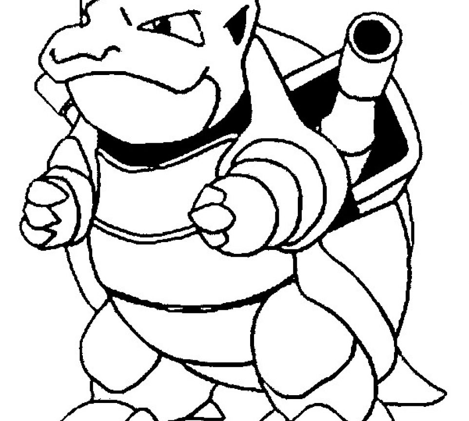 pokemon coloring pages blastoise