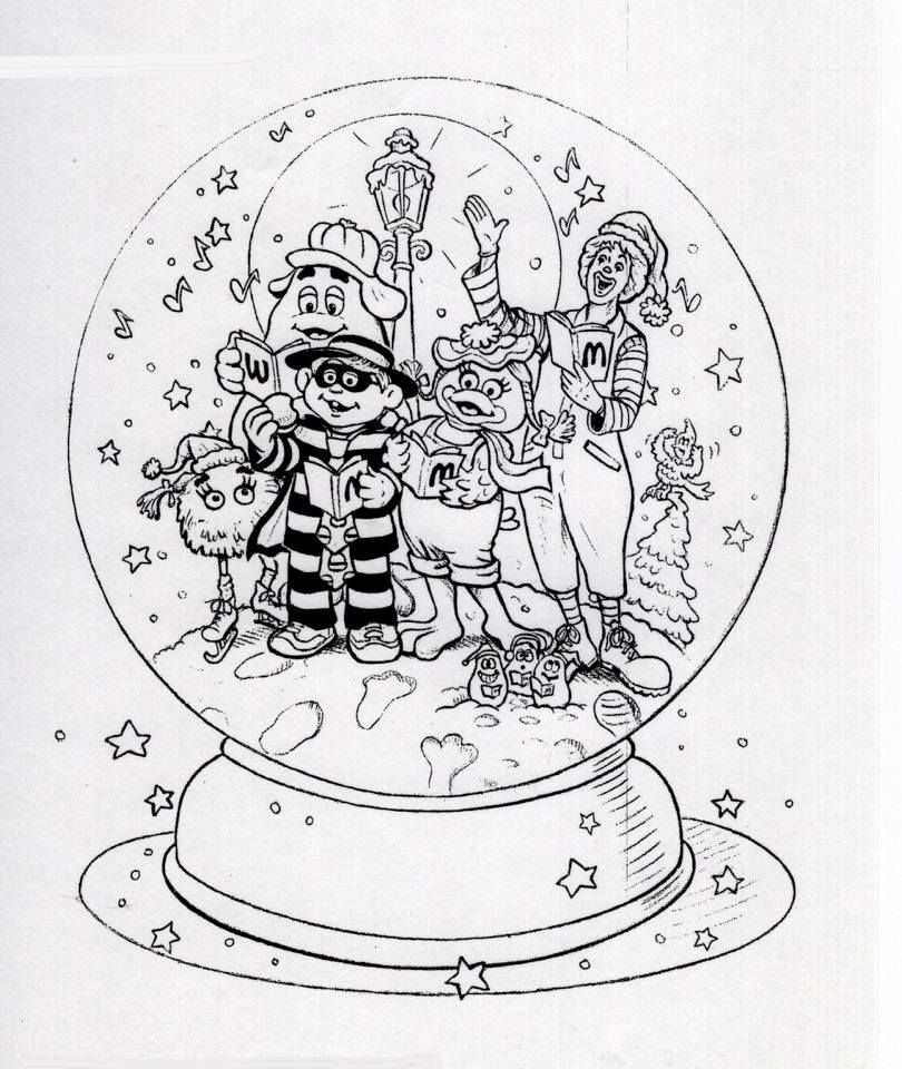 ronald mcdonald coloring pages