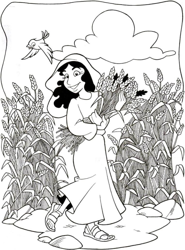 coloring pages for children on the story of ruth and naomi - Google