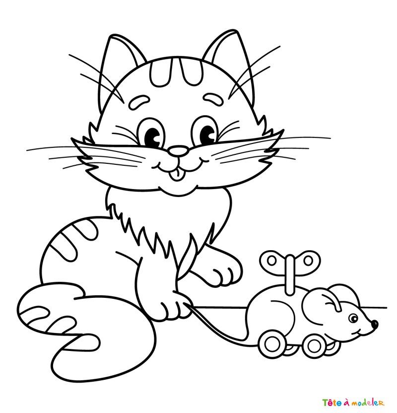 coloriage animaux domestiques a imprimer gratuit