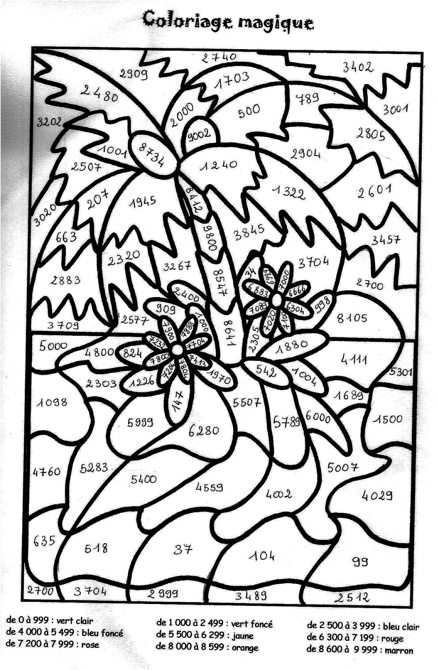 10 Excellent Coloriage Magique Cm1 Multiplication Pics - COLORIAGE