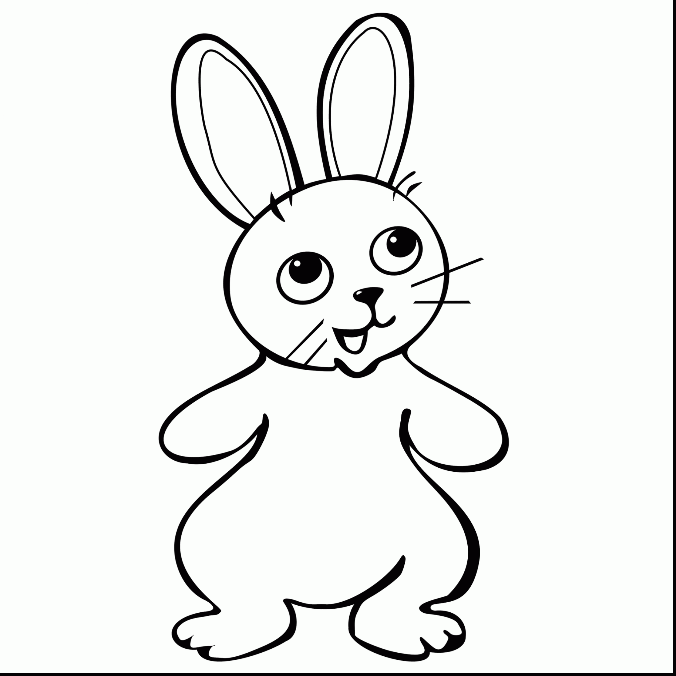 bunny head coloring page