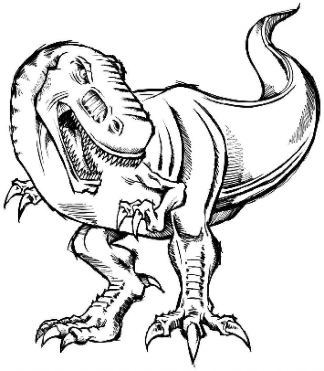 dinosaur skeleton coloring page