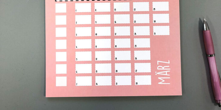 jahreskalender selber machen