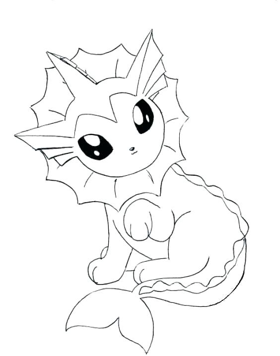 eevee evolution coloring page