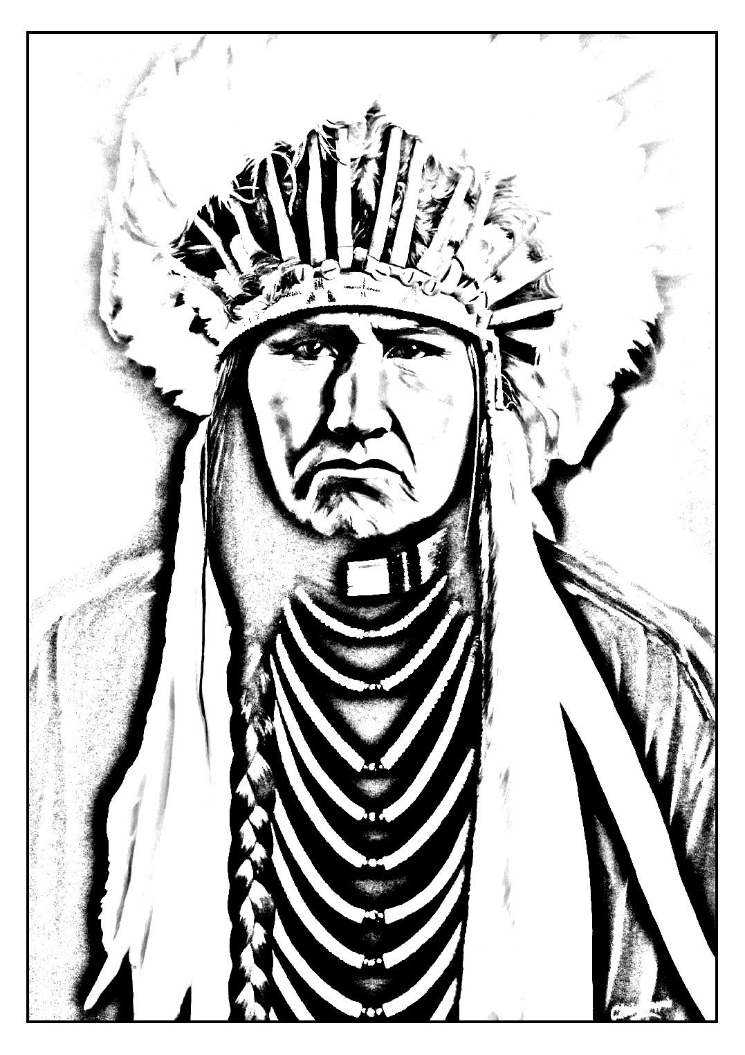 coloring pages native american