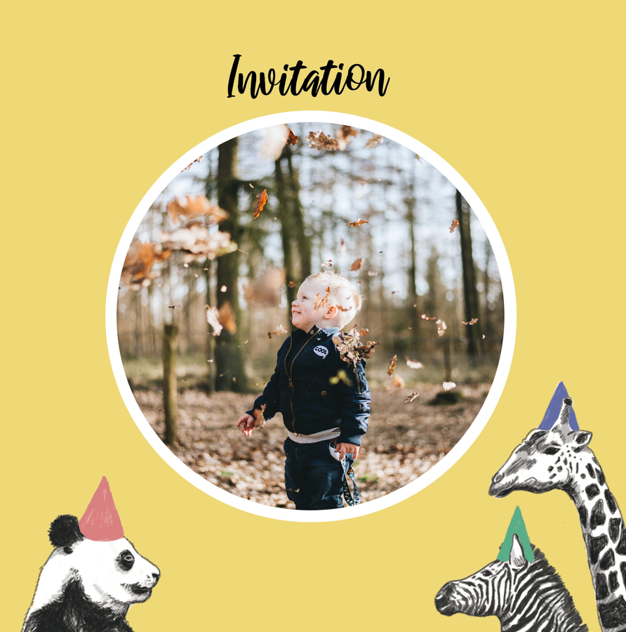 invitation anniversaire garcon