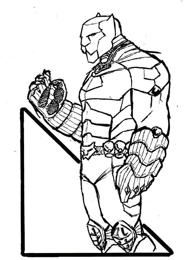 coloring pages black panther