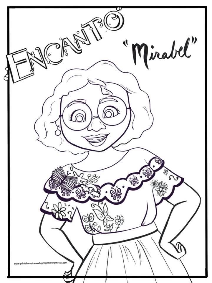 isabela coloring pages encanto