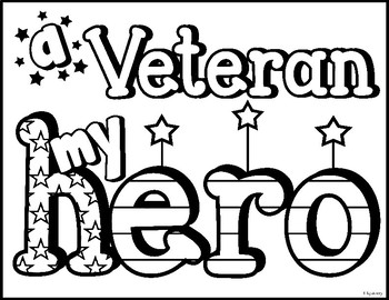 veteran coloring page