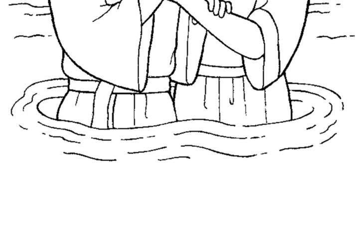 John Baptizes Jesus Coloring Page John The Baptist Coloring Pages Printable At Getcolorings.com