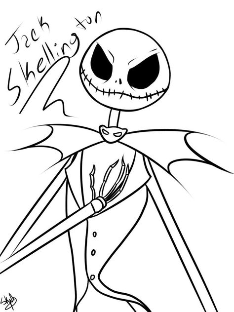 jack skellington santa coloring page