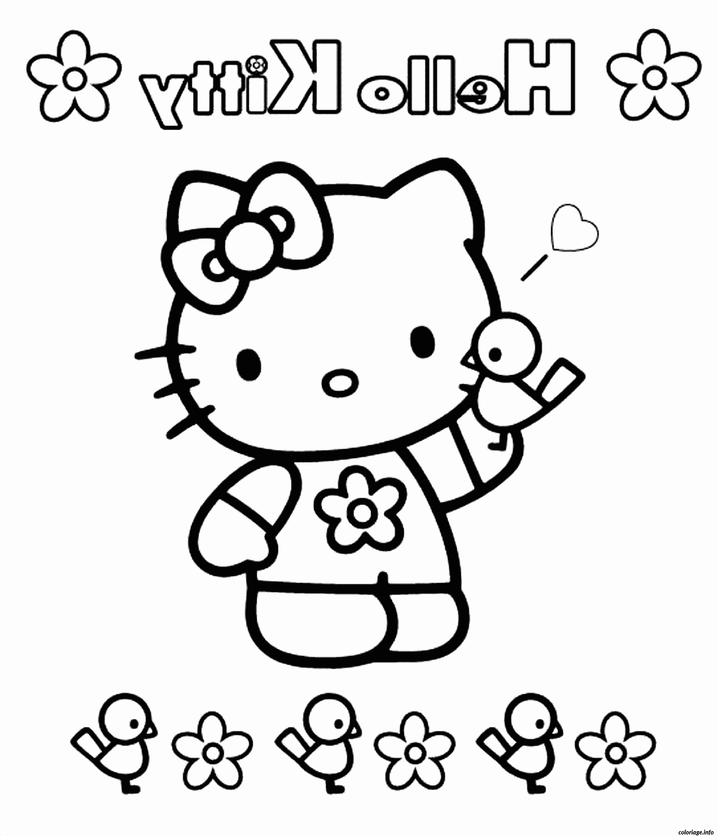 Coloriage dessin hello kitty 242 - JeColorie.com