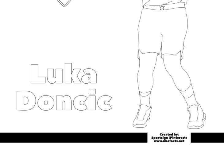 Luka Doncic Coloring Page Luka Doncic