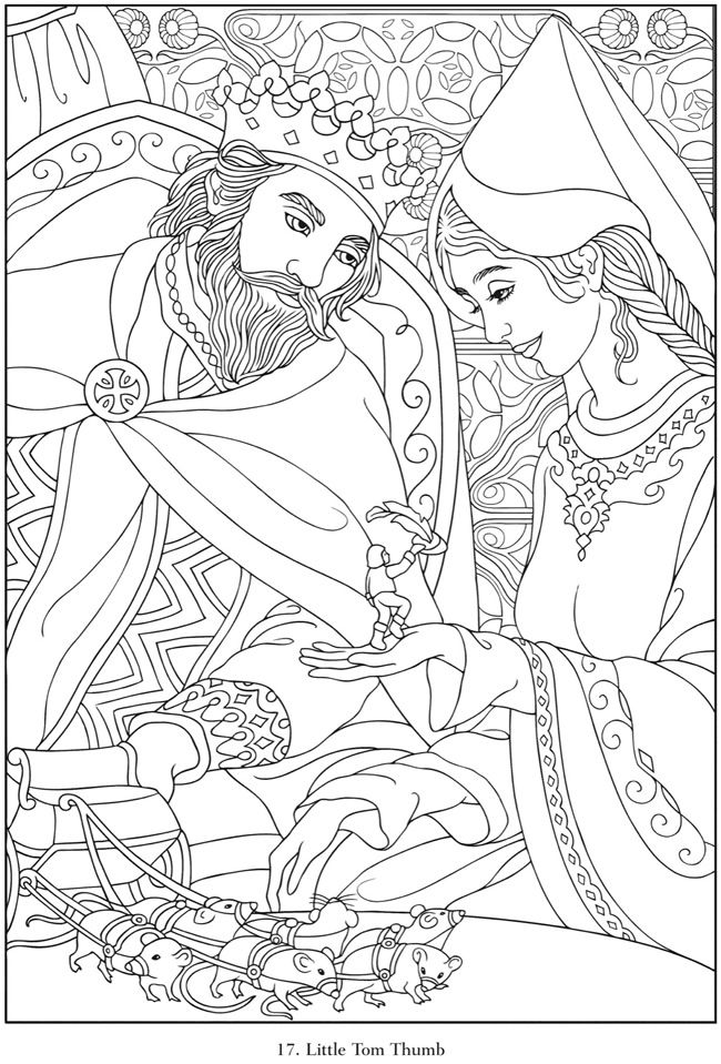 fairy tale coloring pages free