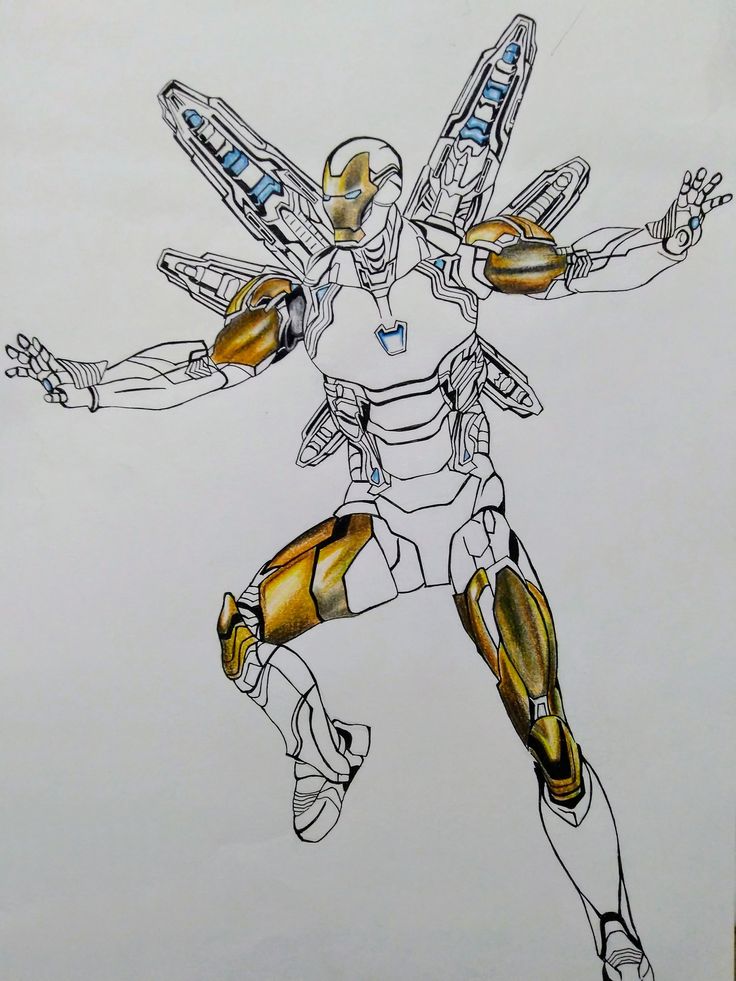 iron man mark 85 coloring pages