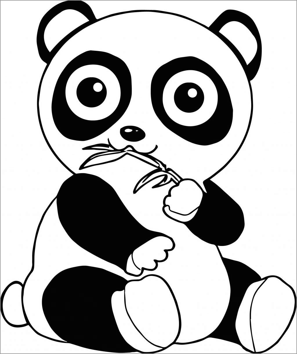 cute panda coloring pages