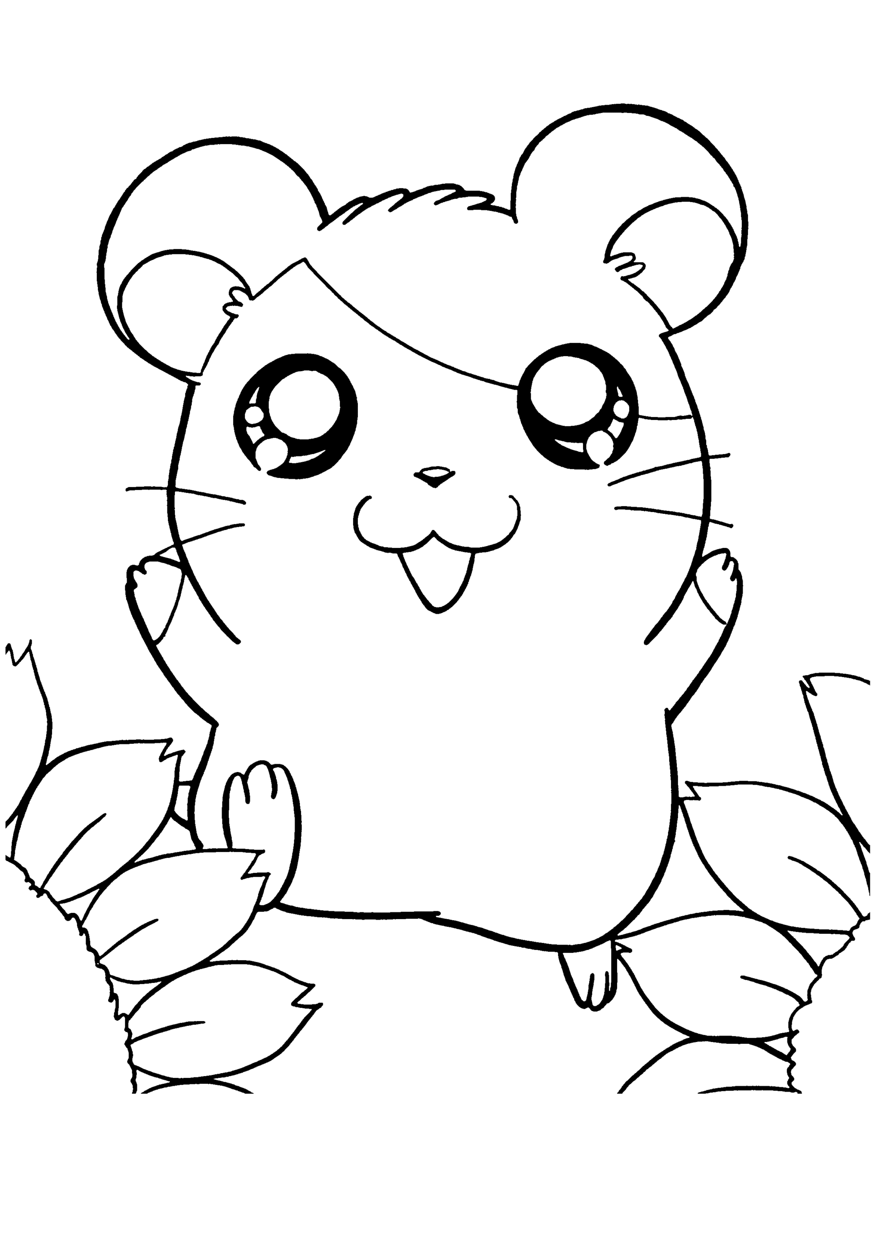 hamster printable coloring pages