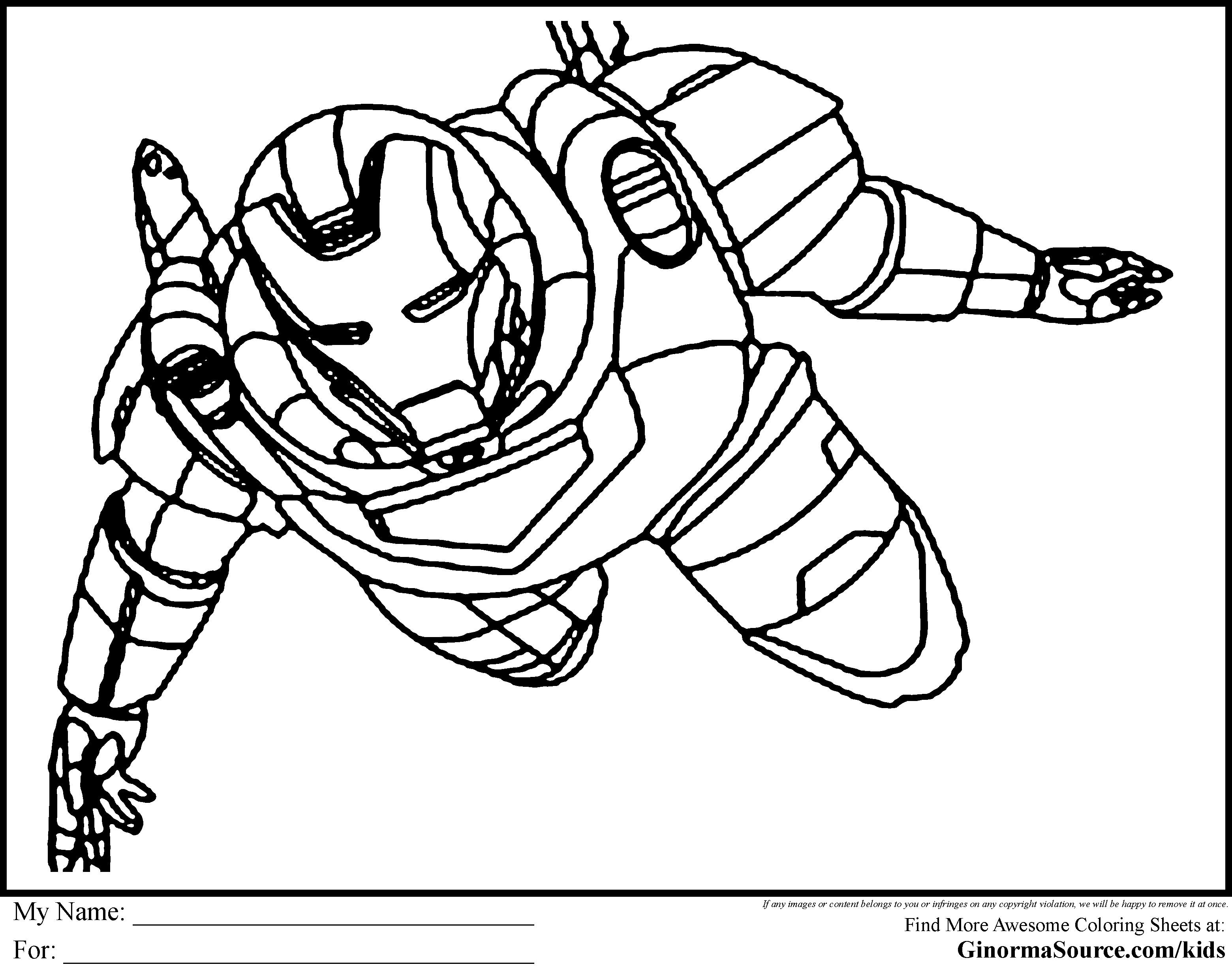 superhero online coloring pages