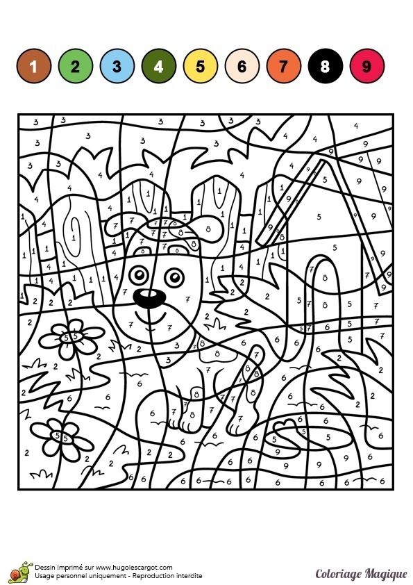 coloriage numerote en ligne