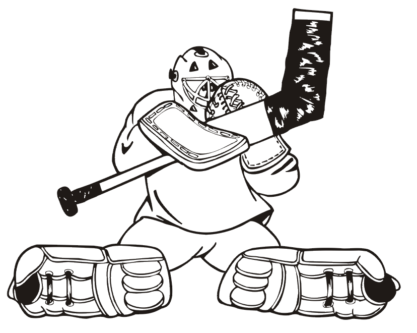 goalie coloring pages