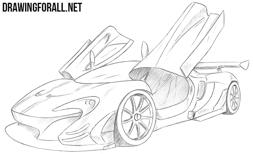 mclaren p1 coloring pages