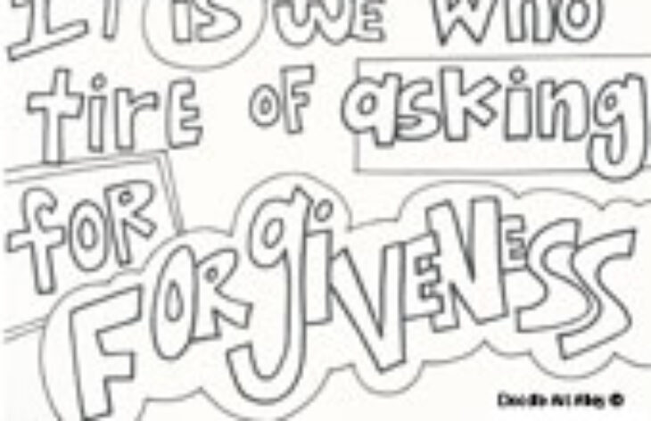 Forgiveness Coloring Page Forgiveness Coloring Pages Doodle Alley Jr King Luther Martin Quote Mlk Sheets Kids Quotes Occasional Permanent Attitude Act