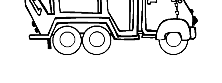 Garbage Truck Coloring Pages Free Coloring Book Printable Trucks