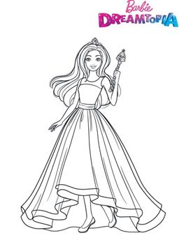 barbie dreamtopia coloring pages