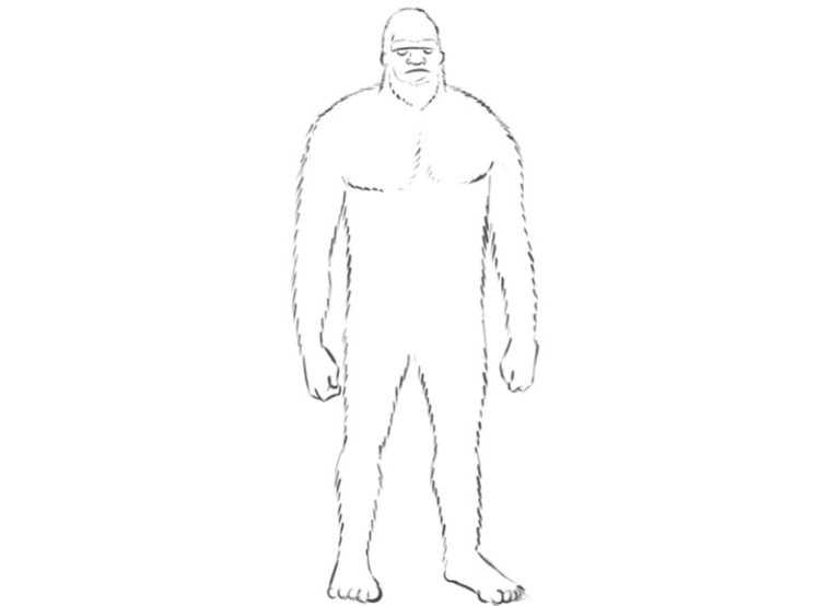 bigfoot coloring pages