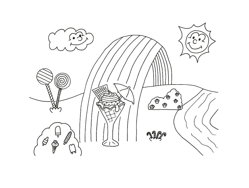 printable candyland coloring pages