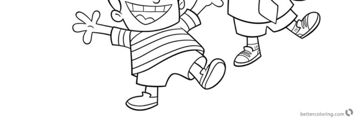 Coloring Pages Captain Underpants Underpants Bobette Capitaine Harold George Bestcoloringpagesforkids Dreamworks Krupp Scribblefun Kapitein Imprimé