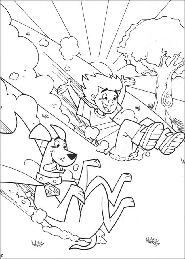 krypto coloring pages